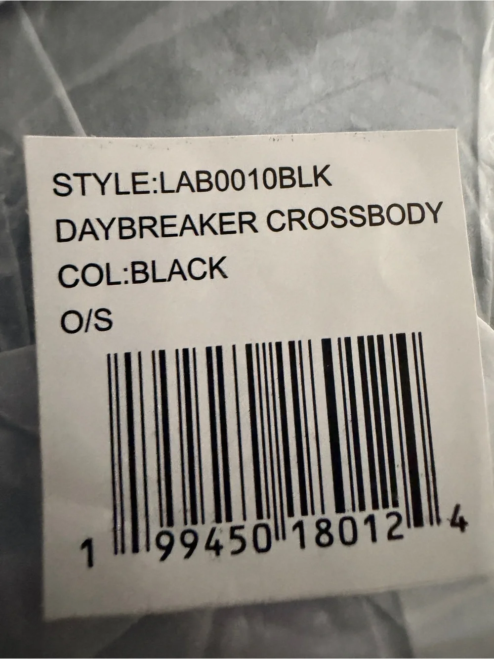 NEW L/AB c/o Off-White Daybreaker Black Crossbody Bag